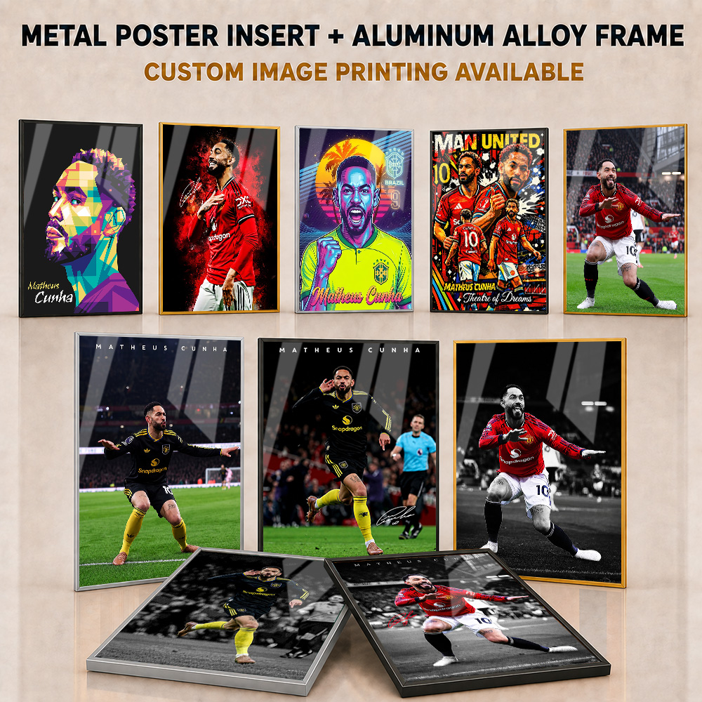 Home Gym Custom - Matheus Cunha Framed Aluminum Metal Poster