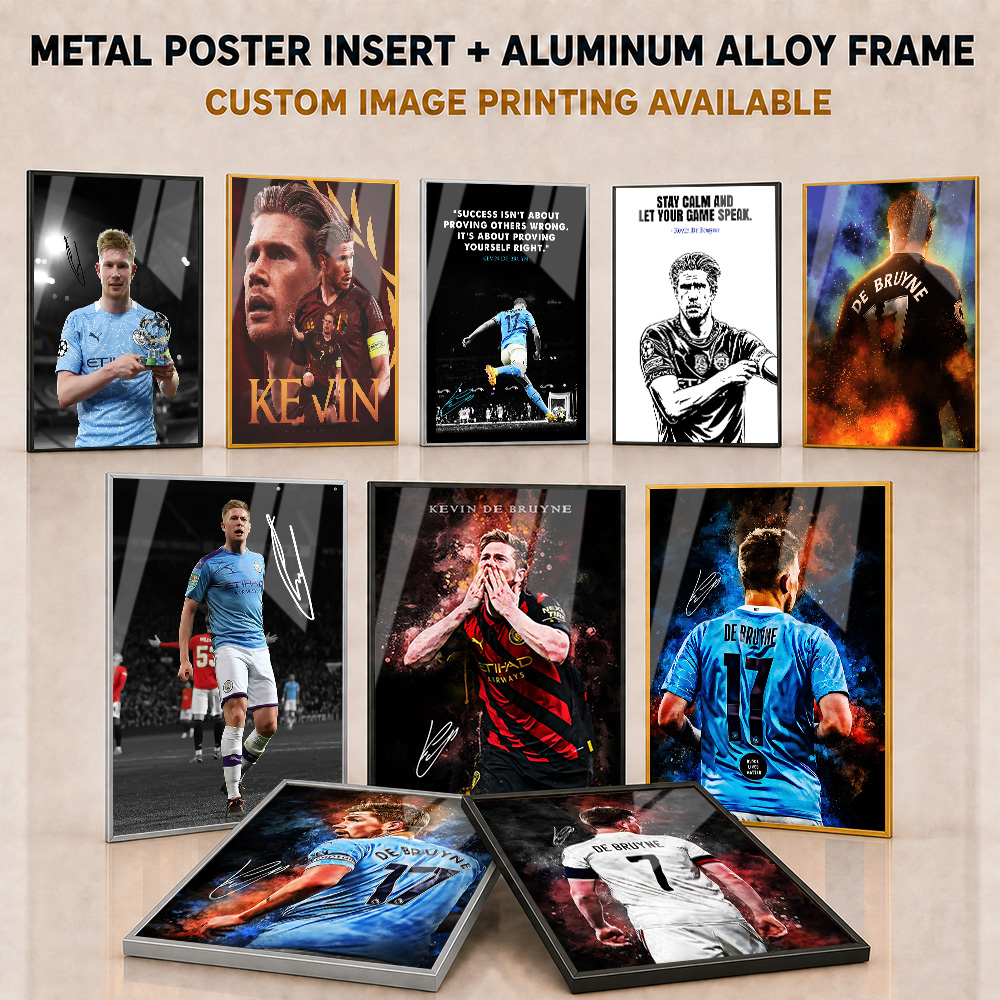 Home Gym Custom - Kevin De Bruyne Framed Metal Print