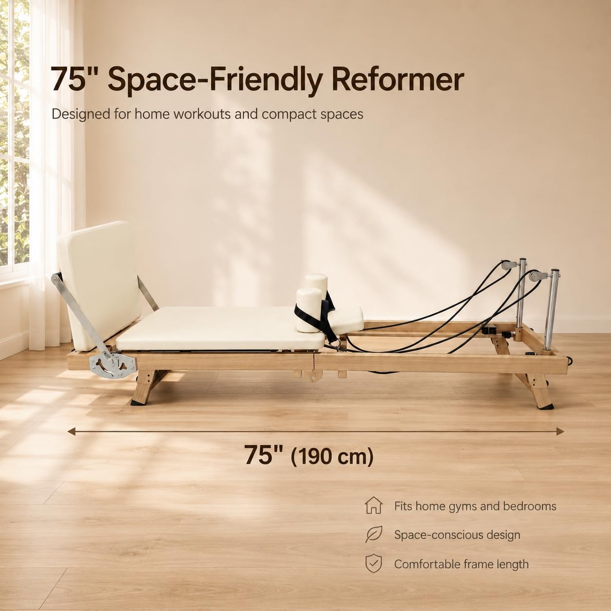 75 Inch Foldable Pilates Refor - đánh giá và giá Home Gym Full Setup