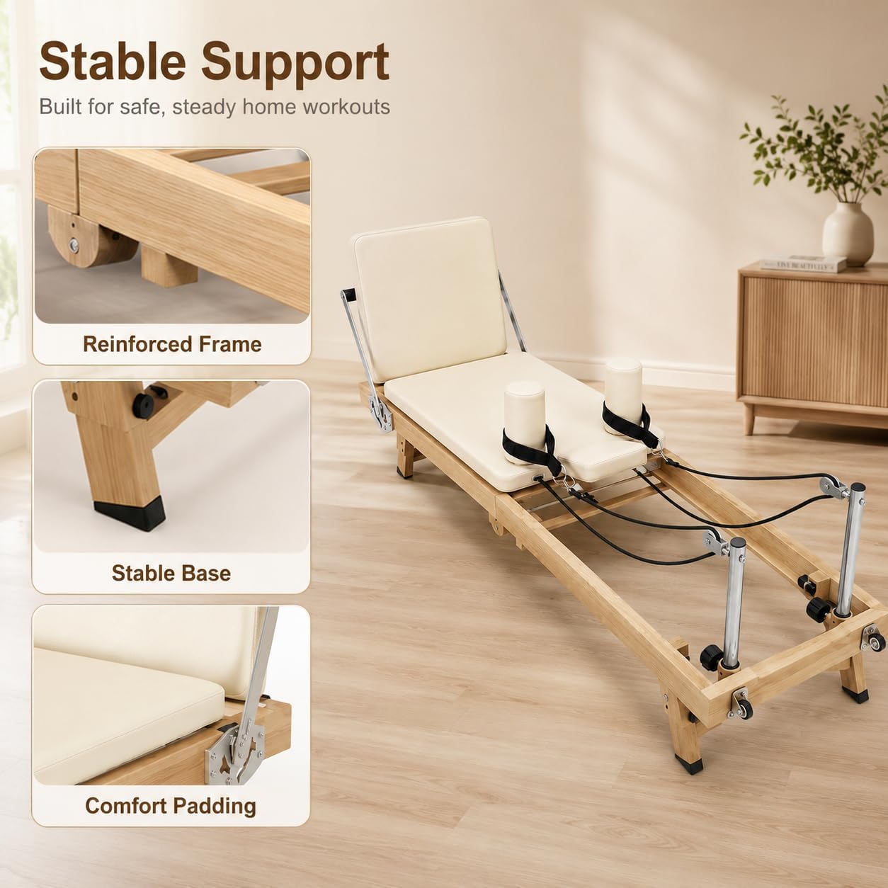 75 Inch Foldable Pilates Refor - đánh giá và giá Home Gym Full Setup