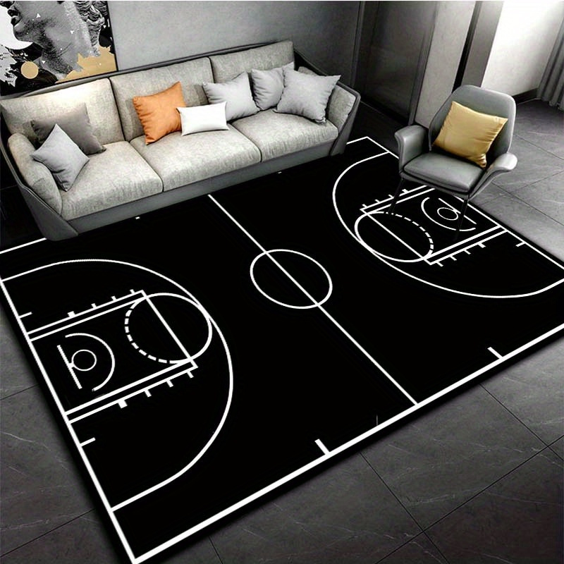 Black White Basketball Court F - đánh giá và giá Home Gym And Basketball Court
