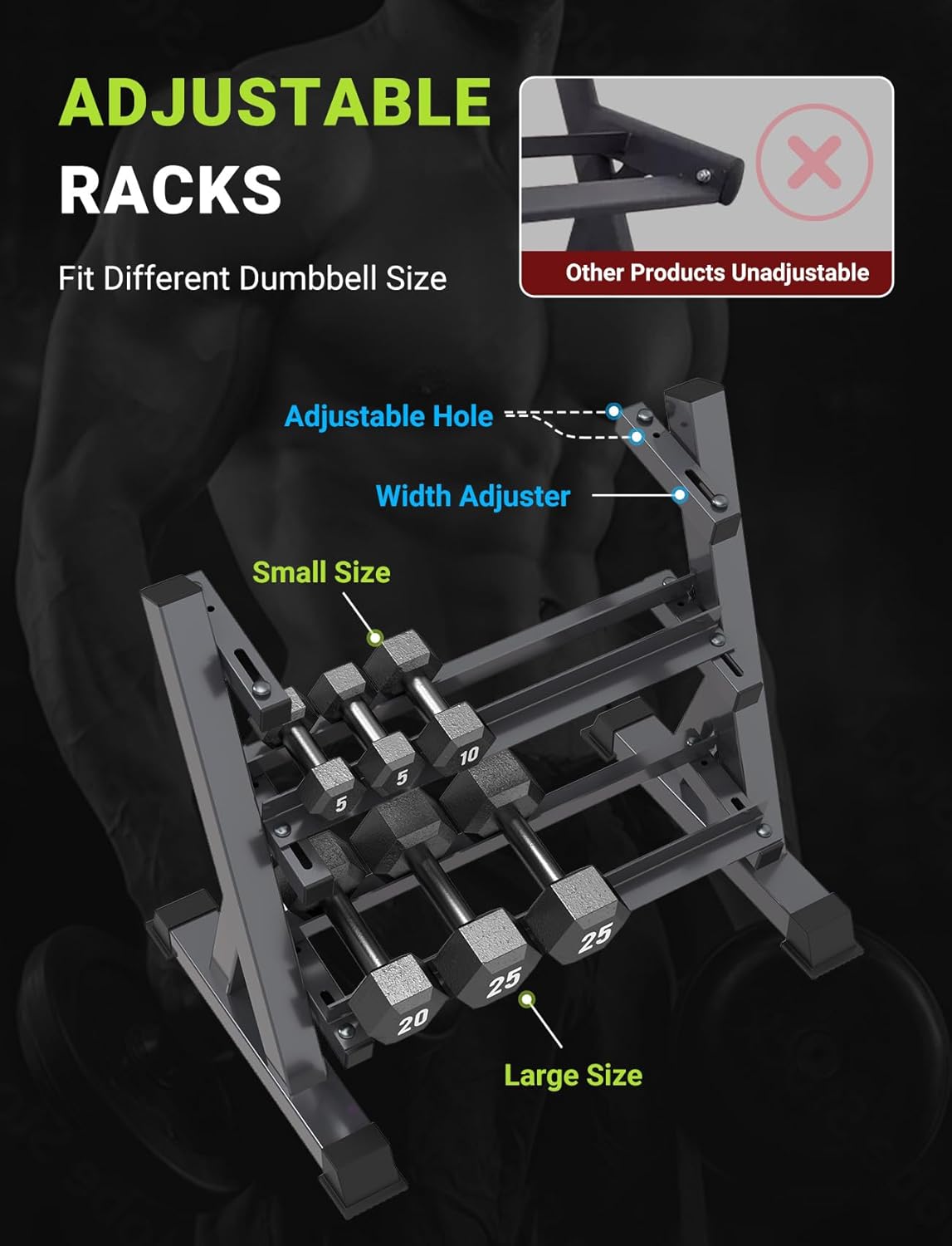 Home Gym Dumbbell Rack, 3 & 5  - đánh giá và giá Home Gym Compact